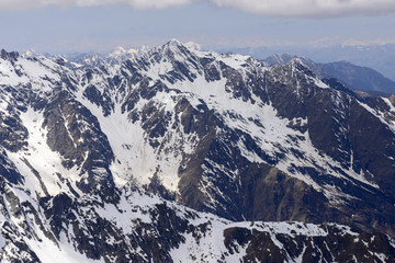 Fototapeta na wymiar Devil peak range from east, Orobie, Italy