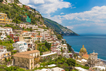 Fototapeta na wymiar Beautiful town of Positano, Amalfi coast, Campania region, Italy