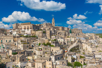Fototapeta na wymiar Beautiful town of Matera, Unesco heritage, Basilicata region, Italy
