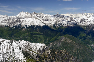 Tre Signori range from south,  Orobie, Italy