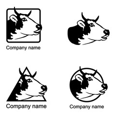 Set of Cow logo