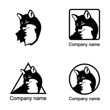 Set of fox logo