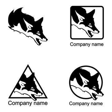 Set of fox logo
