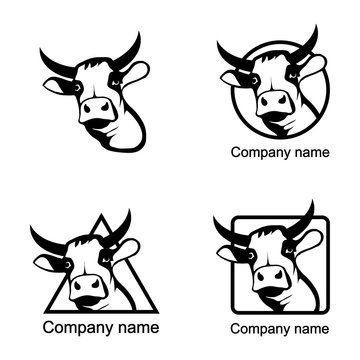 Set of Cow logo