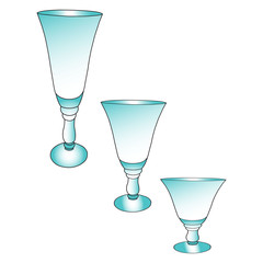 glasses vector image