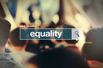Equality - web search bar glossary term