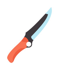 Military hunter knife vector illustration.