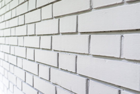 White Brick Wall Perspective