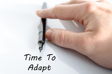 Time to adapt text concept