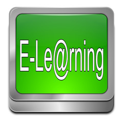 E-Learning Button - 3D illustration