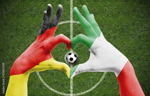 Freundschaft Deutschland Italien Stock Photo And Royalty Free