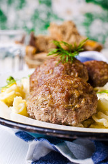 Grilled meat cutlets