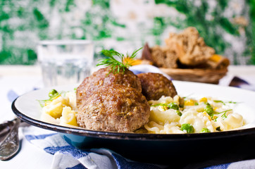 Grilled meat cutlets