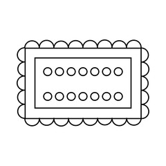 Cookie icon in outline style
