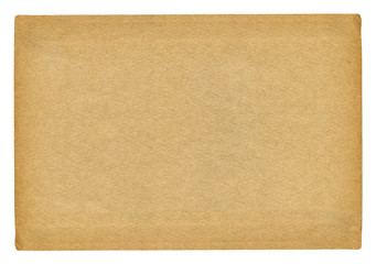 Fototapeta na wymiar Vintage paper blank isolated on white background.