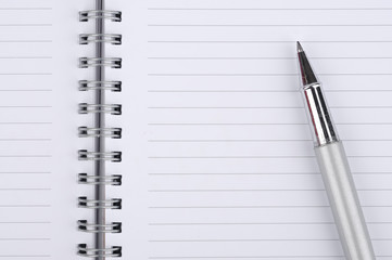 Pen With Blank Notebook