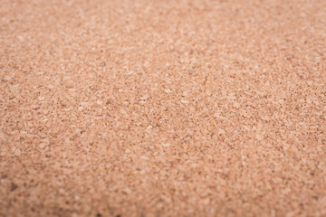 Close up blank cork wooden board