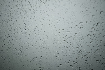 rain drop on a glass.