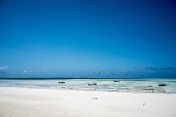Fototapeta na wymiar Paje Beach, Zanzibar