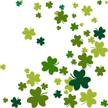 Vector of leaf clover . St Patricks day. Colorful leafs.Pattern.  Vector illustration. A seamless pattern.
