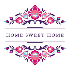 Home Sweet Home - folk decoration - 113813139