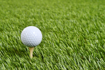 golf ball on tee