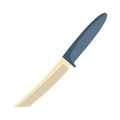 Military hunter knife vector illustration.