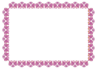 Abstract elegant violet frame. Vector clip art.