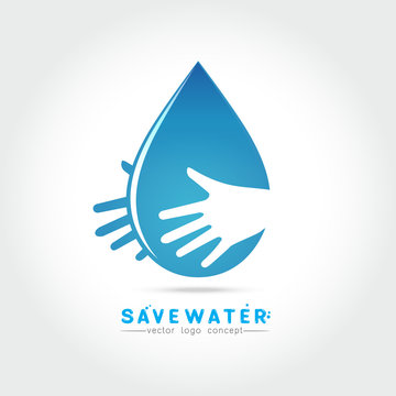 Save water illustration