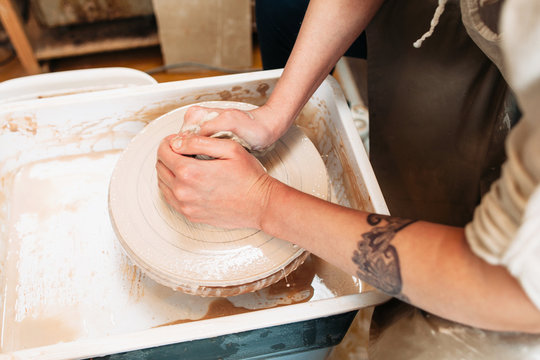 Pottery Craft Art Ceramics Equipment Tools Artisan Handmade Concept