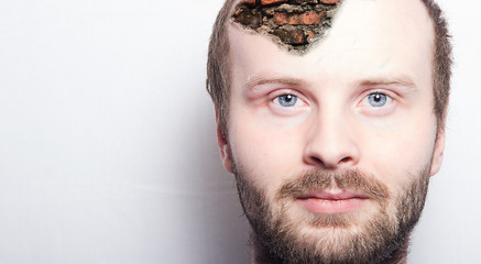 Fototapeta premium Mauern im Kopf