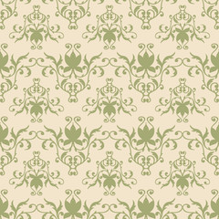Obraz premium Seamless pattern vintage style. Background, , cover, fabric