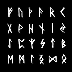 Old scandinavian runes set