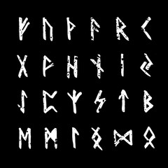 Old scandinavian runes set