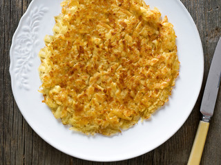 rustic golden crispy swiss rosti