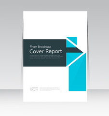 Naklejka premium Vector design for Cover Report Brochure Flyer Poster in A4 size