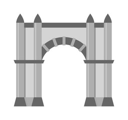Fototapeta premium Arch vector icon isolated