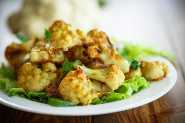 cauliflower baked in batter