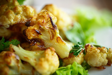 cauliflower baked in batter