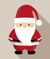 Santa cartoon icon. Merry Christmas design. vector graphic