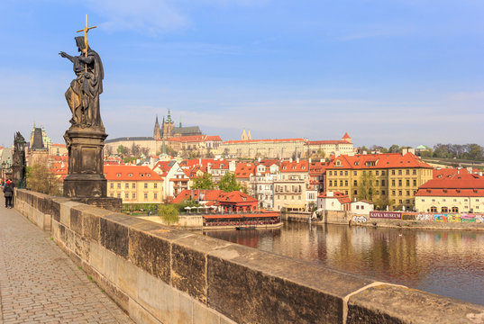 Prague Castle and Valtava River