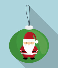 Santa cartoon icon. Merry Christmas design. vector graphic