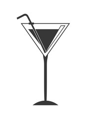 Cocktail icon. Drink design. vector graphic