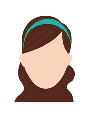 Avatar woman icon. People design. vector graphic