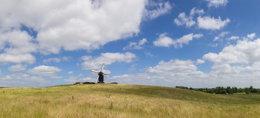 Fototapeta premium Danish Windmill landscape panorama