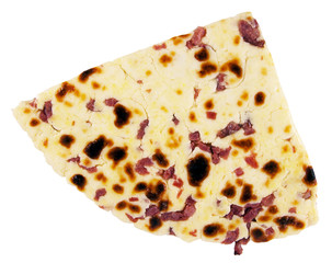 Traditional Lapland cheese with pieces of smoked venison
