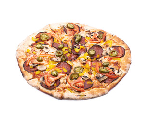 Mexican pizza isolated
