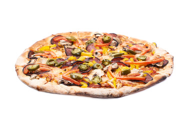 Mexican pizza isolated