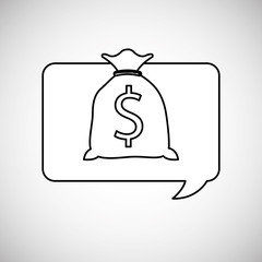 Financial item design. money icon. Flat illustration, vector gra