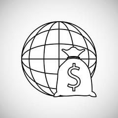 Financial item design. money icon. Flat illustration, vector gra